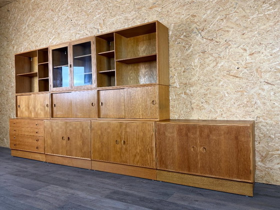 1960s/70s Teak Shelving System Wall Unit Bookshelf From HG Furniture Denmark – Bookcases, Wood (photo 9 of 21)
