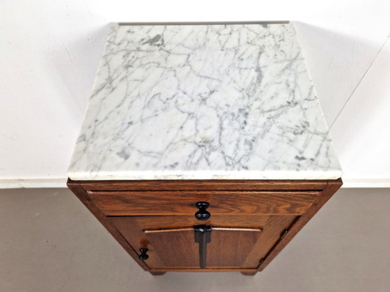 Art-Deco-Nachttisch | Amsterdamer Schule – Nachttische, Marble (photo 3 of 11)