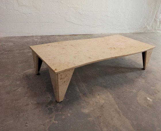 Image 1 of Vintage tessellated stone coffee table 