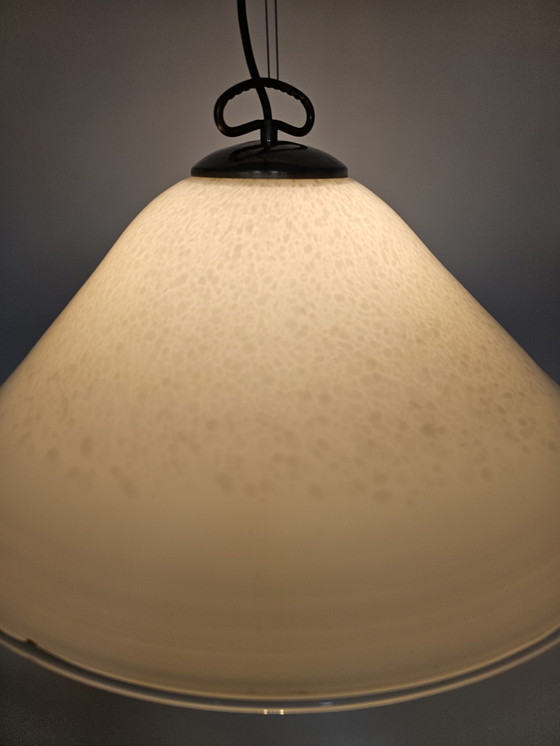 Image 1 of Italiaanse Hanglamp met gewolkt glas