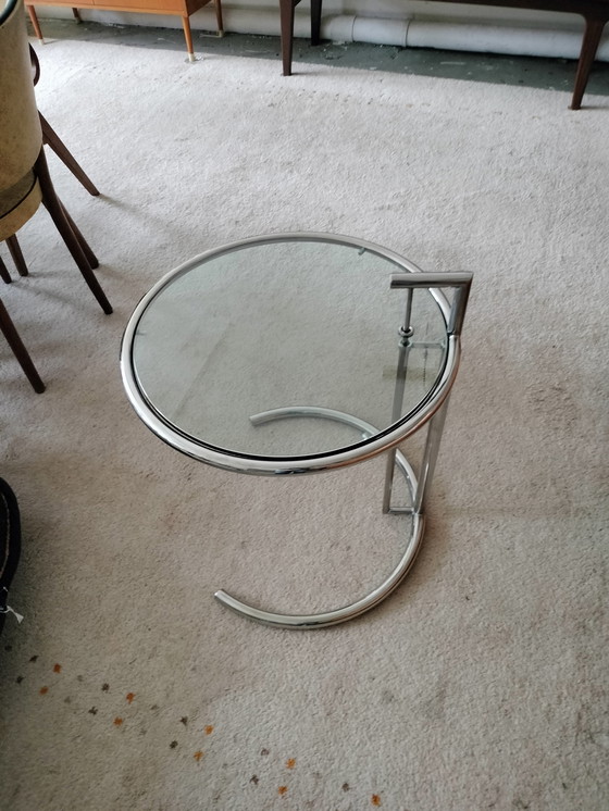 Image 1 of Table d'appoint chromée Eileen Gray style Classicon