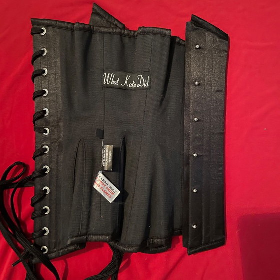 Nuovo senza etichette Sexy What Katie Did Black Morticia Underbust Corset L4086 Waist Trainer Professional (photo 7 of 9)