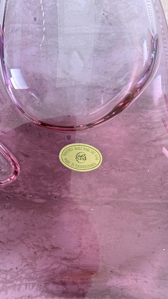 Image 1 of Miloslav Klinger for ZBS – Amethyst Glass Vase – Bohemia, 1960s