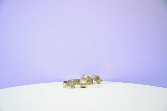 Set di 6 Anelli Portatovaglioli Vintage in Ottone – Accessori da tavola, Brass (photo 5 of 5)