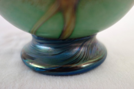 Image 1 of Vaso in pasta di vetro Saba Frères, Biot, Francia, 1997