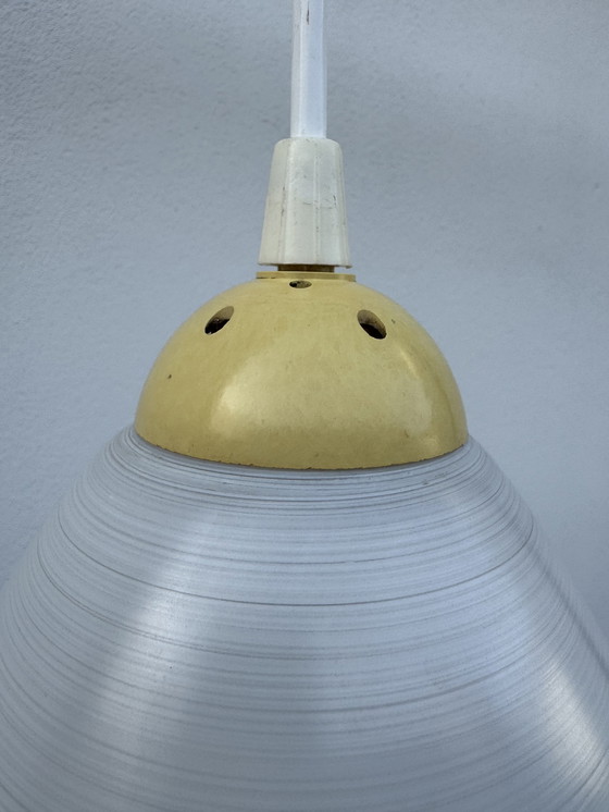 Image 1 of Lampada a sospensione in vetro in stile scandinavo degli anni '60