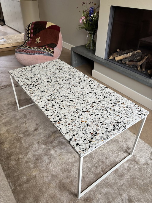 Table Bolia avec plateau en terrazzo (modèle Como) (L60 x L120 x H50)