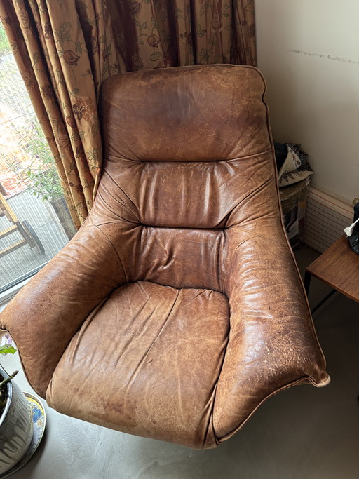 Fauteuil pivotant vintage De Sede