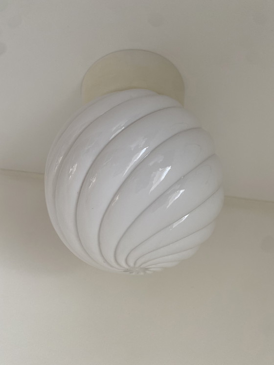 Image 1 of Art Deco Thabur plafondlamp plafonnière - Vintage 