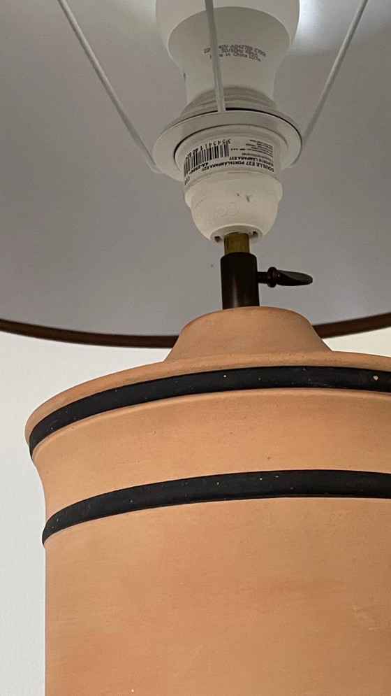 Image 1 of Vintage CHANEL-style terracotta lamp
