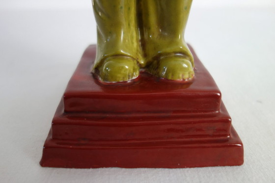 Image 1 of Chinese Porcelain Biscuit Soldier Figurine Statue - Cultural Revolution #3