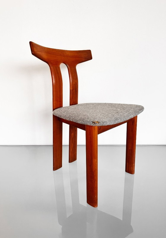 Juego de dos sillas T raras fabricadas en Dinamarca – A.B.J. Møbler, Sillas de comedor, Wood, Vintage (photo 7 of 20)