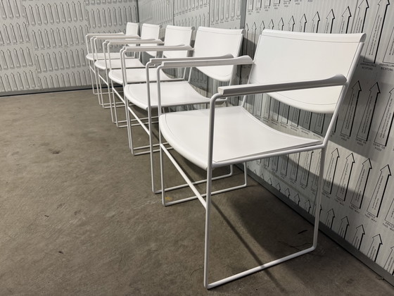 Image 1 of 5x postmodern Arco dining chairs from the 1980s