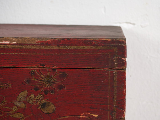 Antique garnet red oriental case (c.1900) #36 – Storage cabinet (photo 26 of 40)