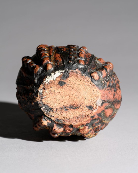 Image 1 of Bernard Rooke Studio Pottery Vase Brutalist Textured Ceramic England 1960s-1970s