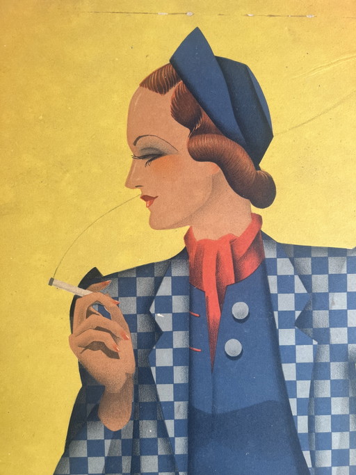 Póster Art Déco muy raro de Jan Lavies, década de 1920. – posters, Paper (photo 2 of 7)