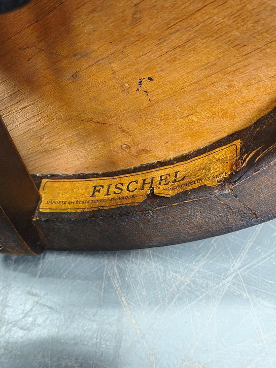 Image 1 of Taburete de piano ajustable estilo Art Déco de Fischel, Checoslovaquia, década de 1930.