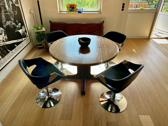 4x Rudi Verelst para sillas de comedor Novalux – Chrome, Wood (photo 4 of 11)