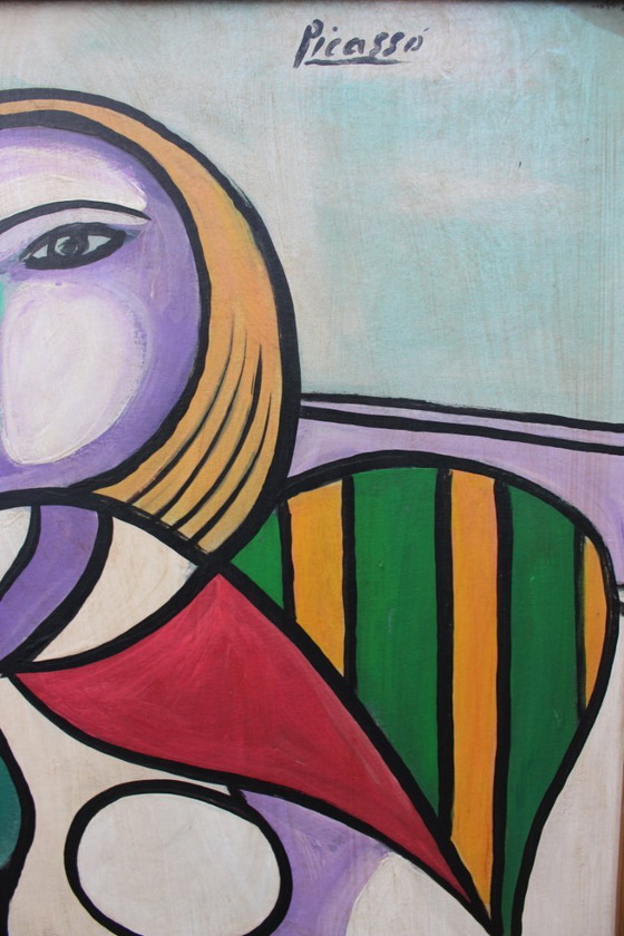Image 1 of Pablo Picasso Oil Painting Blue Period