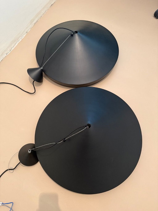 2x Tom Dixon Beat Light Flat hanglamp – hanglampen, Metal, Brass