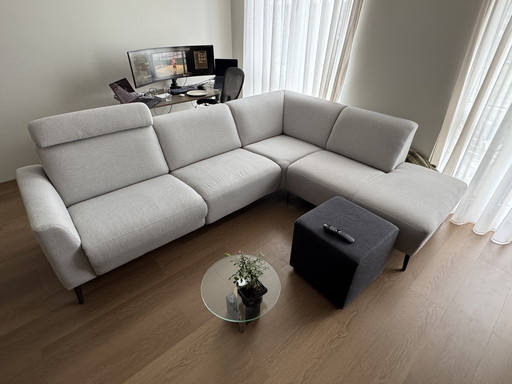 Ecksofa Eijerkamp - Newton - beige/grau/fichte - 1 Jahr alt