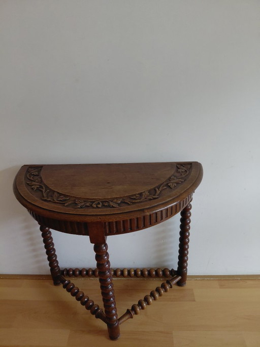 19 eeuwe Hollandse half maan tafel.