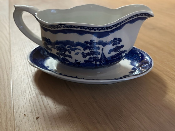 Arabia Landscape blue vintage crockery unique, Porcelain (photo 13 of 15)