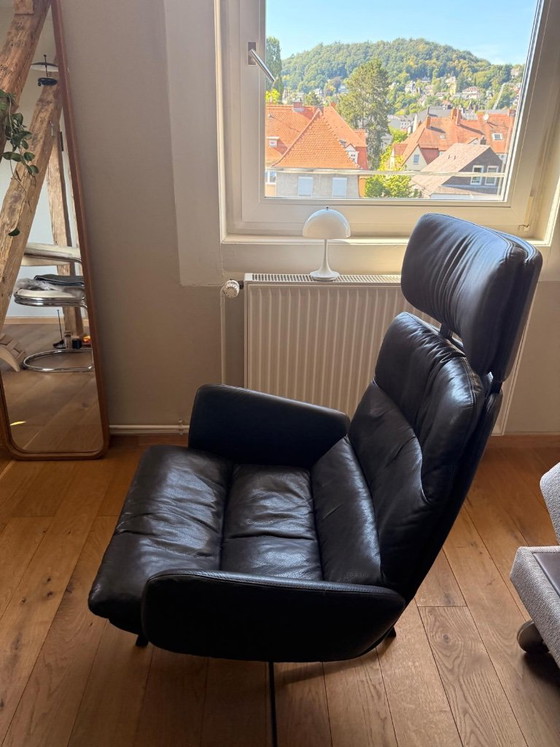 KFF Arva Lounge – draaibare lederen fauteuil met hoofdsteun – Draaistoelen, Leather (photo 9 of 9)