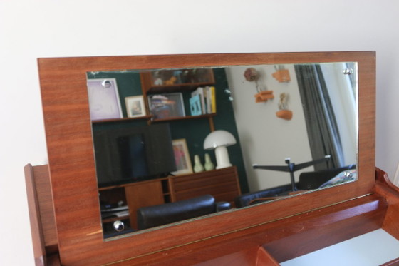 Skandinavische Teakholz-Kommode/Schminktisch Arne Vodder, Dänemark 1960, Roche Bobois, Schminktische, Braun (Foto 3 von 14)