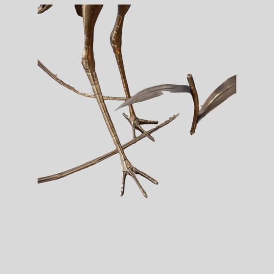 Image 1 of Citone Oggi messing vloerlamp met reiger en bladvormige armen