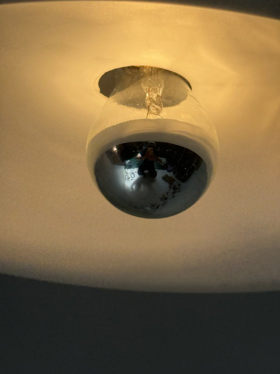 Image 1 of Peill & Putzler - Vintage hanglamp, mat glas - ca. jaren 80 - Origineel en gemerkt - Duitsland