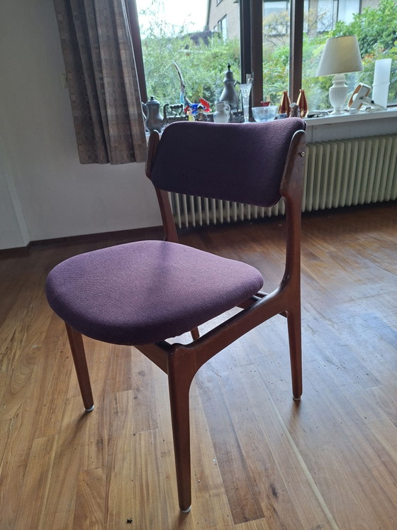Set da pranzo in teak design danese (anni '60), Allungabile & marchio Danish Control, Legno, Marrone (foto 9 di 9)