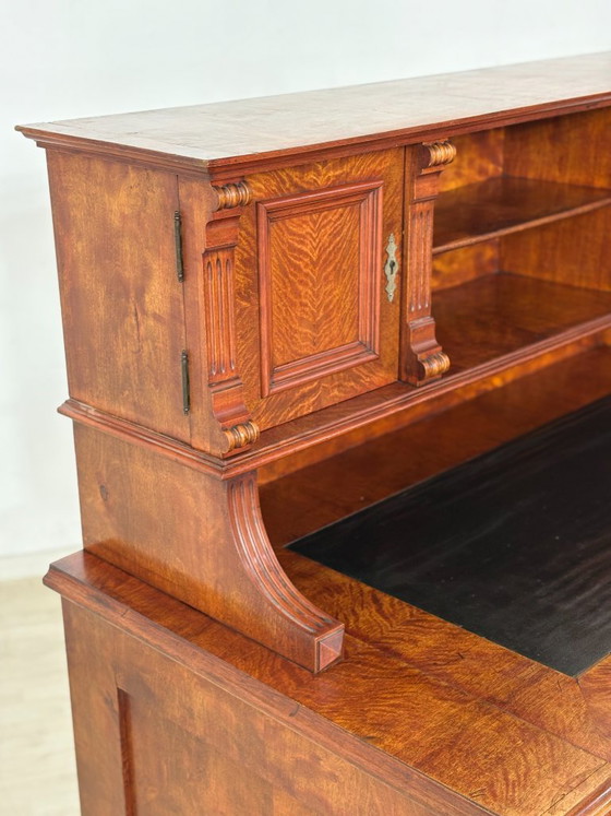 Magnifique bureau d'écriture de l'époque Gründerzeit – Bureau/secrétaire ancien de grande qualité, datant (photo 16 of 24)