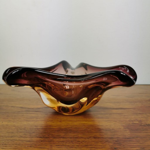 Vintage glass bowl, ashtray. Murano glass 007