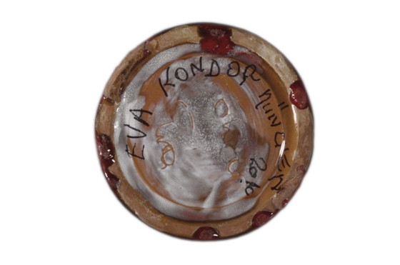 Image 1 of Handmade ceramic vase, 10x39cm, Éva Kondor, Hungary, 2010