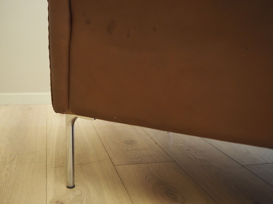 Image 1 of Canapé en cuir marron, Design danois, années 1960, Manufacture : AS Vejen Polstermøbelfabrik
