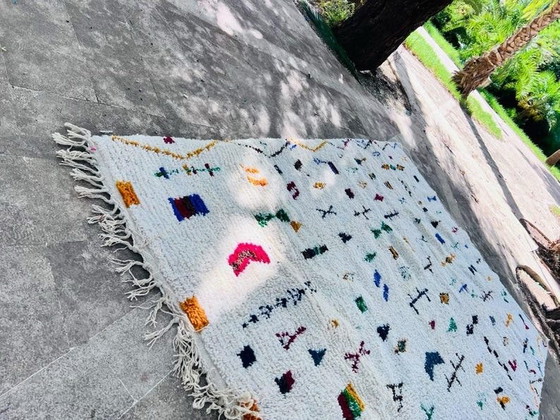 Alfombra bereber marroquí 250/300cm, Lana, Azul (foto 4 de 6)