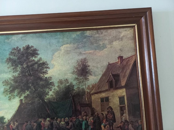 Image 1 of STAMPA ARTISTICA su cartone con cornice | Festival degli Agricoltori | David Teniers il Giovane