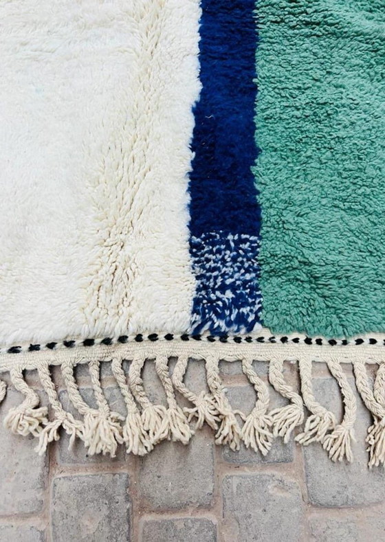 Alfombra bereber grande, hecha a mano con técnicas tradicionales, 150 x 350 cm. – Wool (photo 5 of 5)