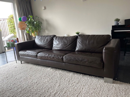 Molinari Ledersofa, 4-Sitzer