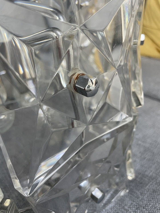 Image 1 of Kinkeldey Prisma glas lamp jaren 60, 18 prisma's