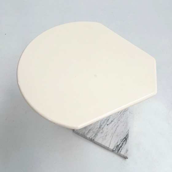 Image 1 of La Palma Side Table with Marble Base, 1980s