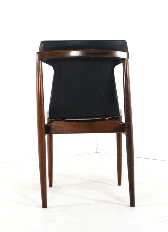 Image 1 of Set di 8 sedie Inger Klingenberg per Fristho Franeker rivestite vintage