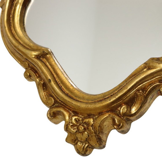 Image 1 of Franse Kuifspiegel Bladgoud Verguld 71cm