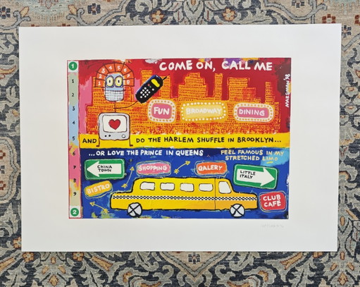 "Come on call me" zeefdruk Jean Paul Marsman 1998 8/30