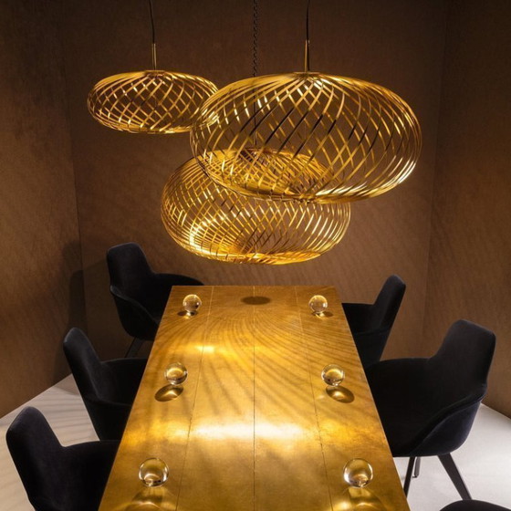 Image 1 of Tom Dixon - Lámpara colgante mediana Spring de latón