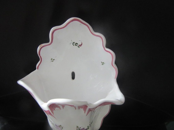Moustiers Et Dellerie Keramische Wandvaas Bloemendecor Vintage – Dellerie et Moustiers, Vazen, Ceramic (photo 3 of 8)