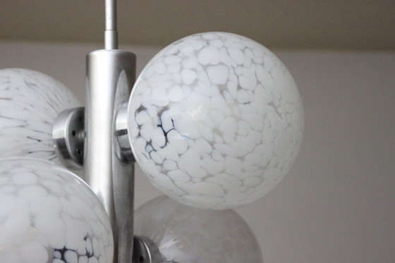 Image 1 of Vintage atomic globes chandelier, 1960s
