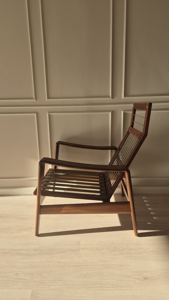 Image 1 of Vintage Danish Teak Lounge Chair – attrib. Arne Wahl Iversen – originele patina
