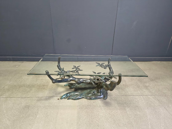 Image 1 of Table basse vintage bonsaï de Willy Daro, années 1970